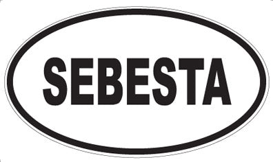 SEBESTA - Oval Sticker