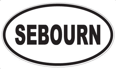 SEBOURN - Oval Sticker