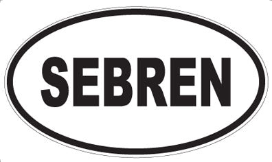 SEBREN - Oval Sticker