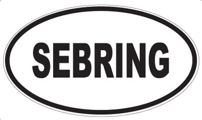 SEBRING - Oval Magnet