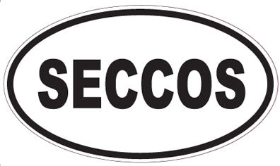 SECCOS - Oval Sticker