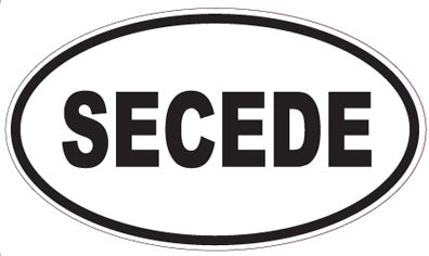 SECEDE - Oval Sticker