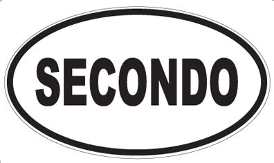 SECONDO - Oval Magnet