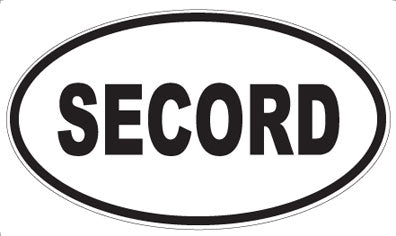 SECORD - Oval Sticker