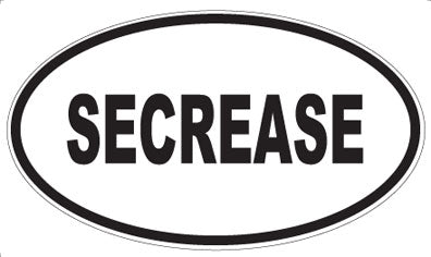 SECREASE - Oval Magnet