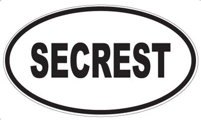 SECREST - Oval Sticker