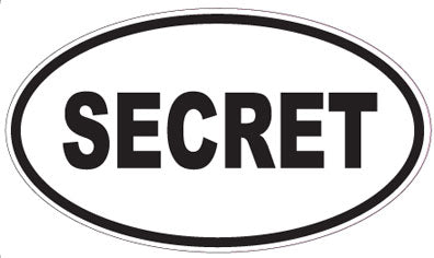 SECRET - Oval Sticker