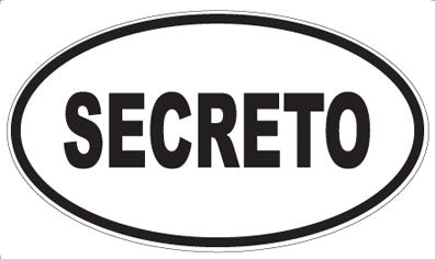 SECRETO - Oval Magnet