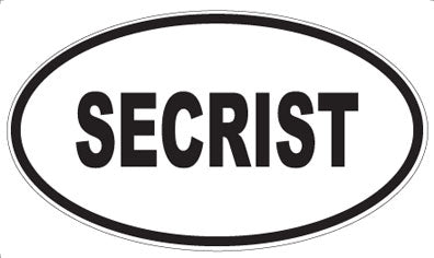 SECRIST - Oval Magnet