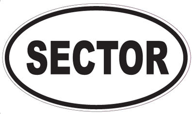 SECTOR - Oval Sticker