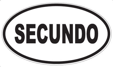 SECUNDO - Oval Magnet