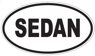 SEDAN - Oval Sticker