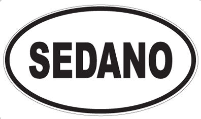 SEDANO - Oval Sticker
