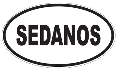 SEDANOS - Oval Sticker
