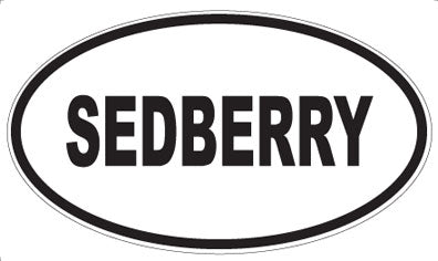SEDBERRY - Oval Sticker