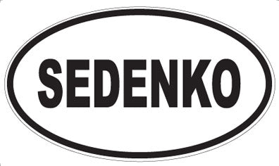 SEDENKO - Oval Sticker