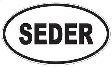 SEDER - Oval Sticker