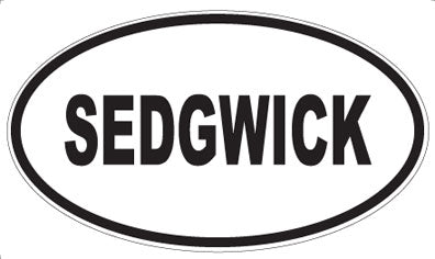 SEDGWICK - Oval Magnet