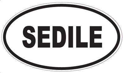 SEDILE - Oval Sticker
