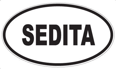 SEDITA - Oval Sticker