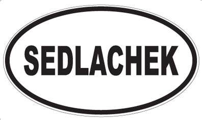 SEDLACHEK - Oval Magnet