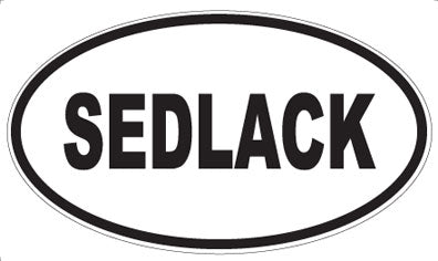 SEDLACK - Oval Sticker