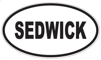SEDWICK - Oval Sticker