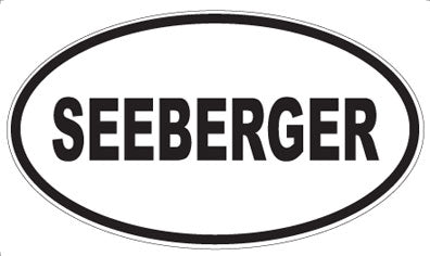 SEEBERGER - Oval Sticker