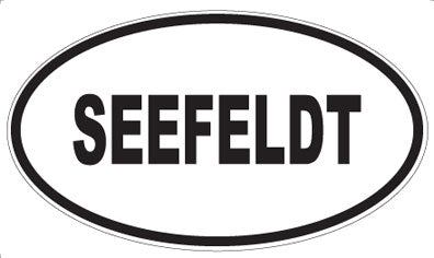 SEEFELDT - Oval Sticker
