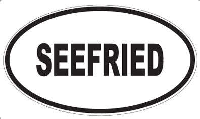 SEEFRIED - Oval Sticker