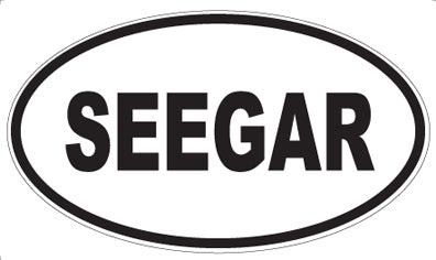 SEEGAR - Oval Sticker