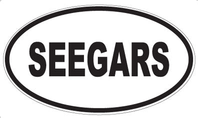 SEEGARS - Oval Sticker