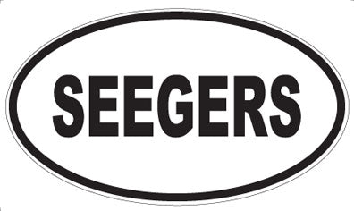 SEEGERS - Oval Sticker