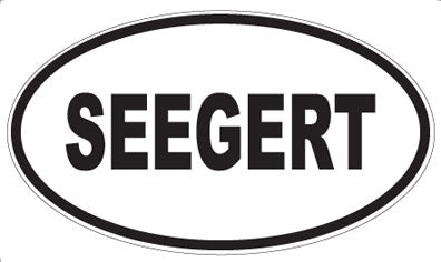 SEEGERT - Oval Magnet