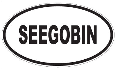 SEEGOBIN - Oval Magnet