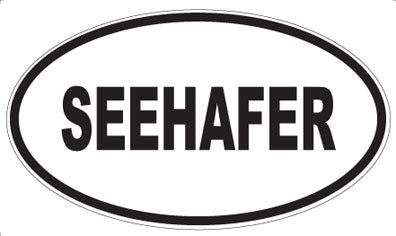 SEEHAFER - Oval Sticker