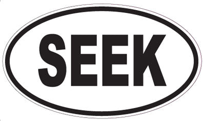 SEEK - Oval Sticker