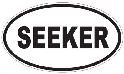 SEEKER - Oval Sticker