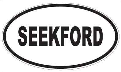 SEEKFORD - Oval Sticker