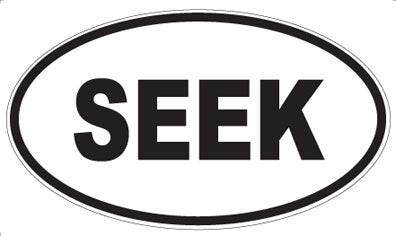 SEEK - Oval Magnet