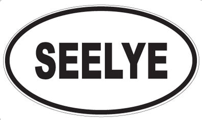 SEELYE - Oval Sticker