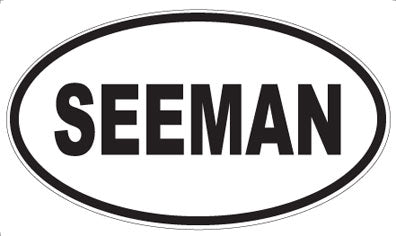 SEEMAN - Oval Sticker