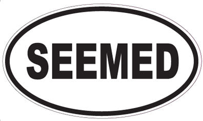 SEEMED - Oval Sticker