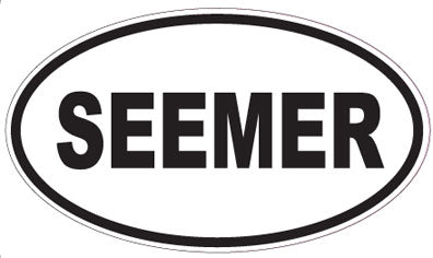 SEEMER - Oval Sticker