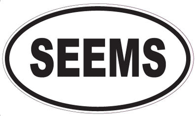SEEMS - Oval Magnet