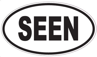 SEEN - Oval Sticker