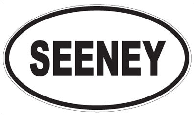SEENEY - Oval Sticker