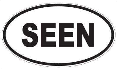 SEEN - Oval Magnet