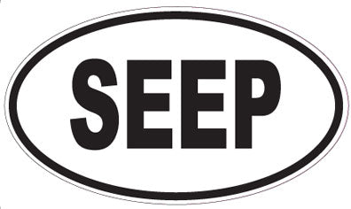 SEEP - Oval Sticker
