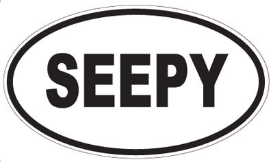 SEEPY - Oval Sticker